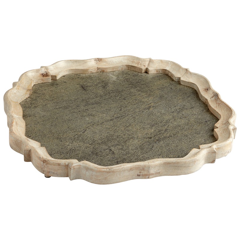 Tray in White Patina