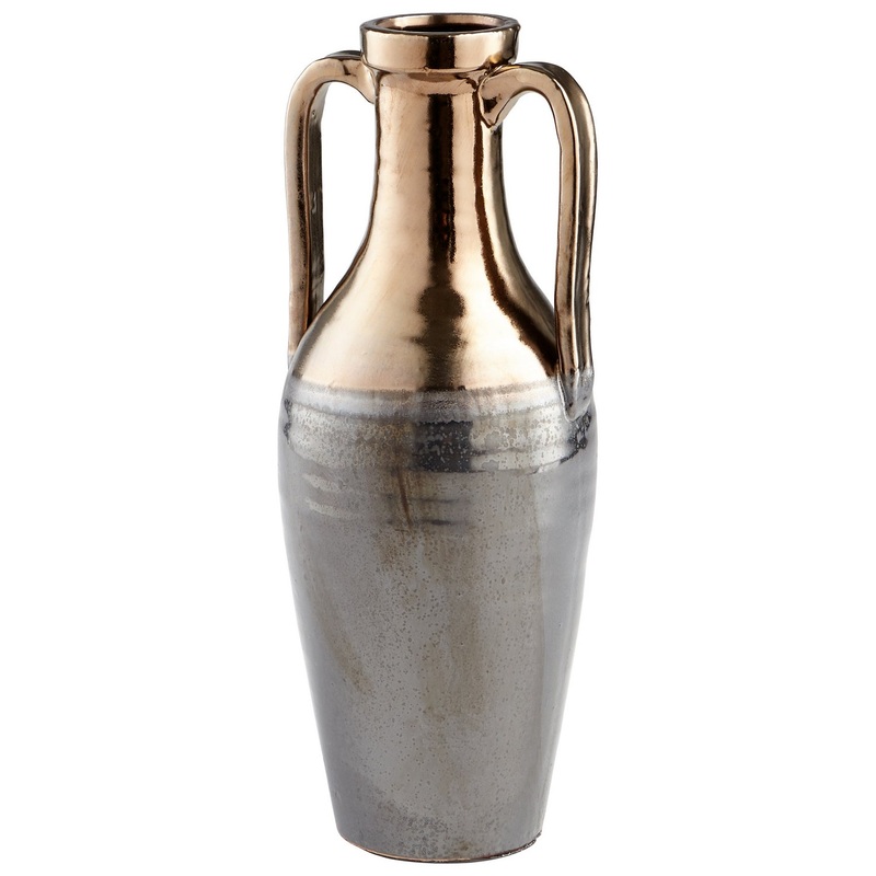 Vase in Gold And Zinc