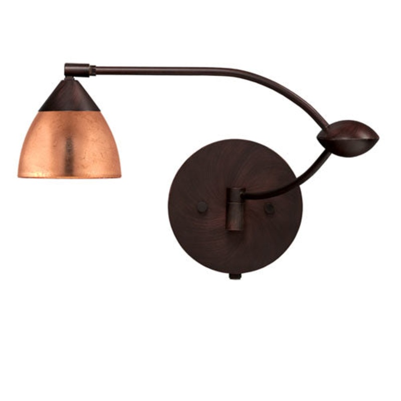 Divi One Light Swing Arm Wall Sconce in Bronze