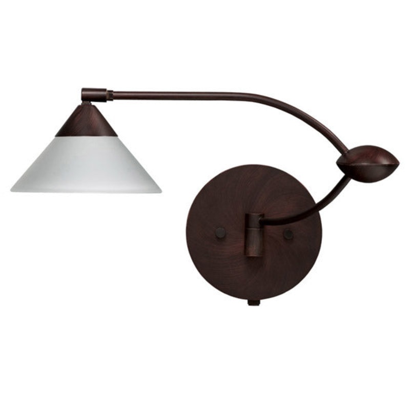 Kona One Light Swing Arm Wall Sconce in Bronze