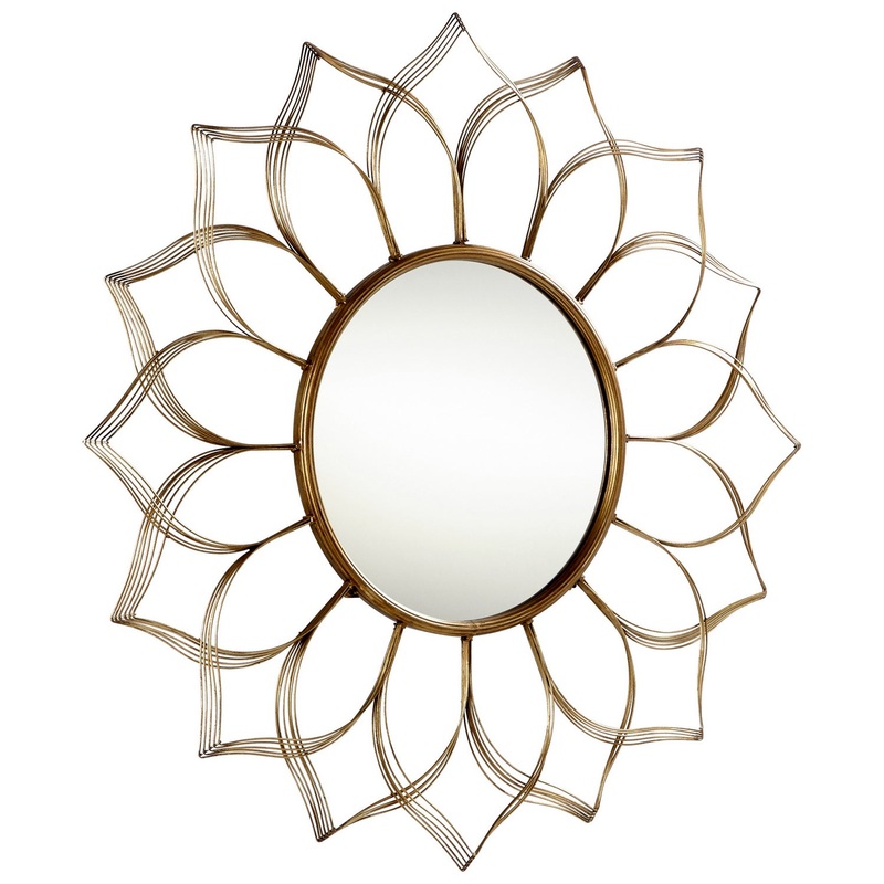 Mirror in Aged Gold