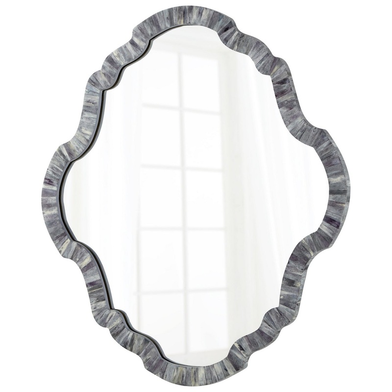 Mirror in Bone And Blue