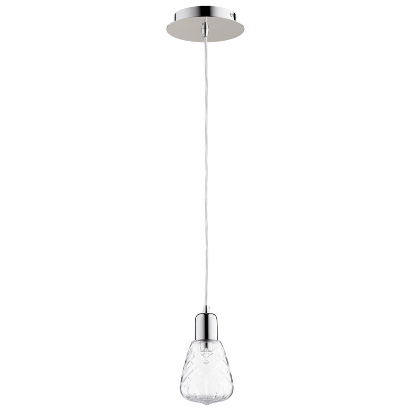 One Light Pendant in Polished Nickel