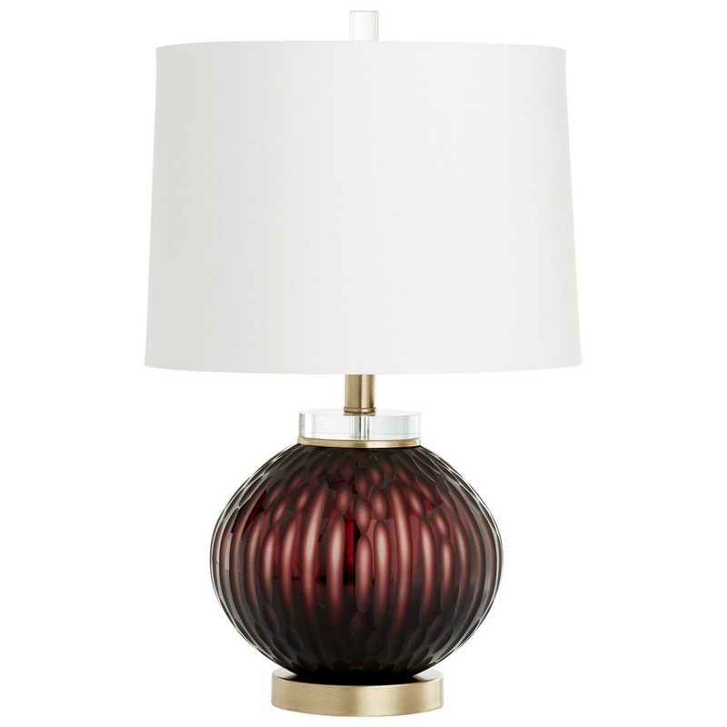 One Light Table Lamp in Purple