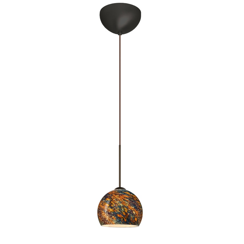 Palla One Light Pendant in Bronze