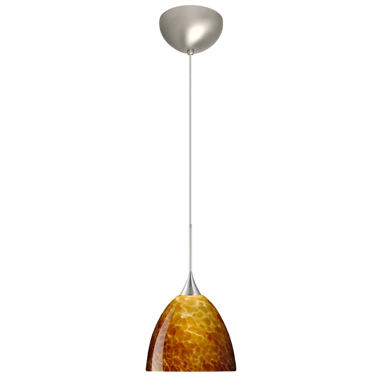 Sasha One Light Pendant in Satin Nickel