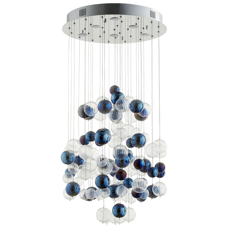 Six Light Pendant in Chrome