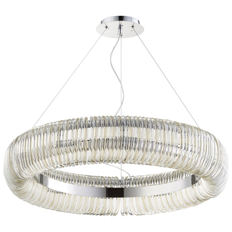 Ten Light Pendant in Chrome