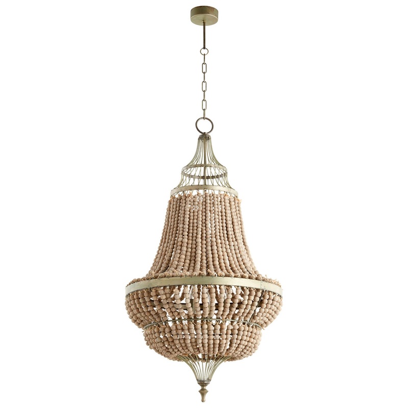 Three Light Pendant in Tinted Raw Iron
