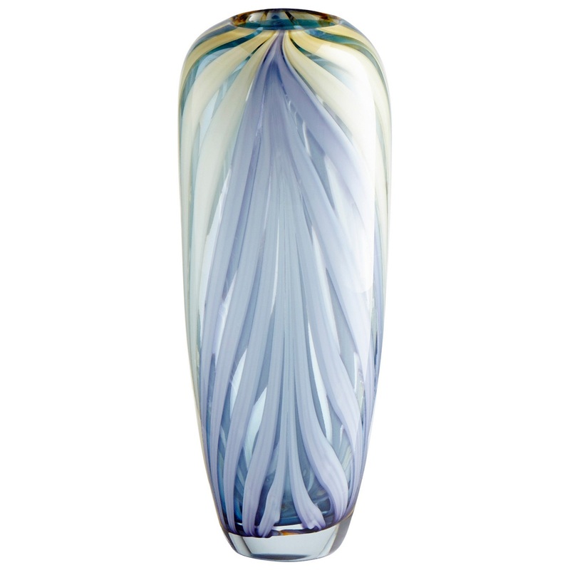 Vase in Purple And Yellow