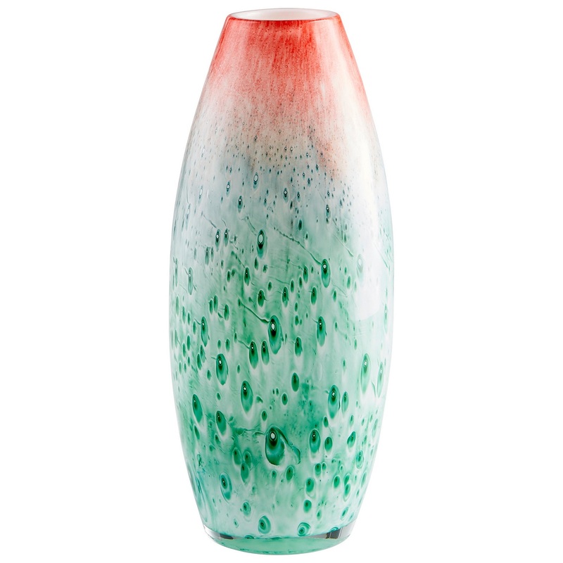 Vase in Red And Green
