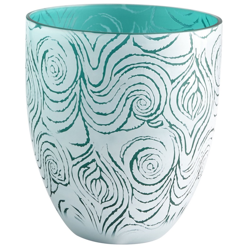 Vase in White/Green