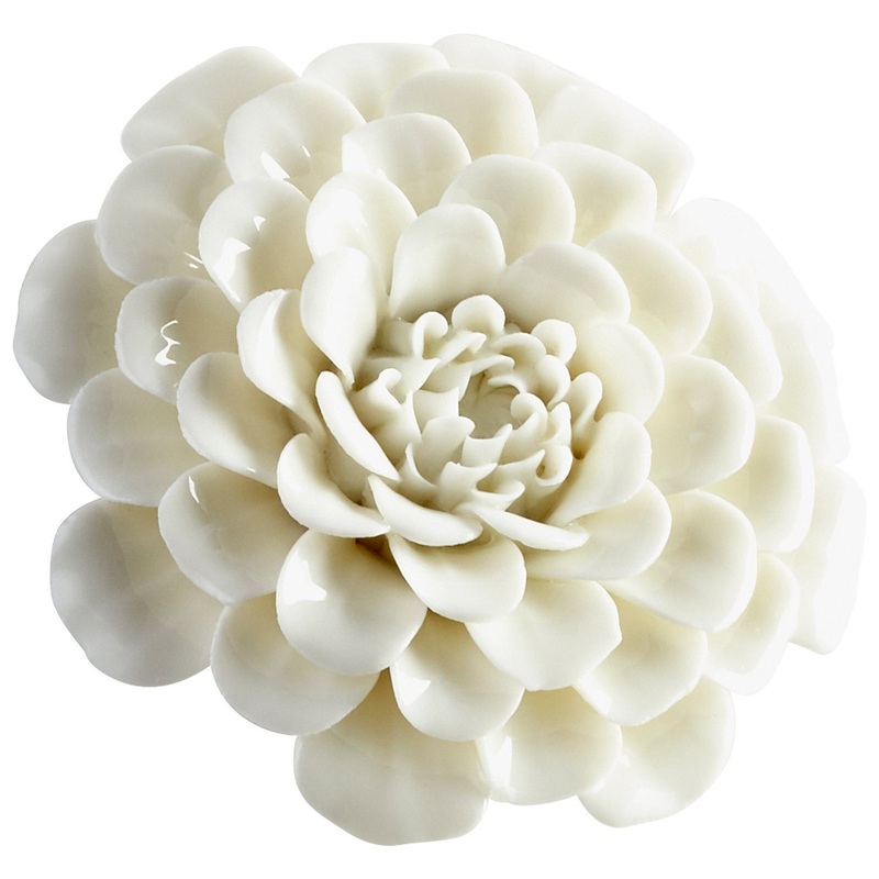 Wall Decor in Off White Glaze