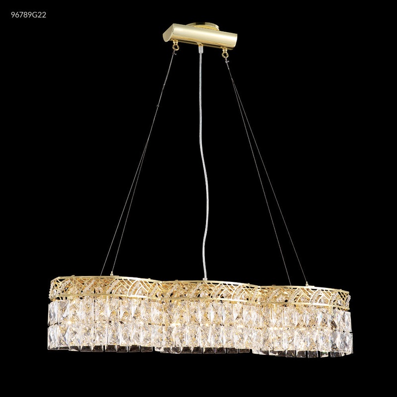 Bar Light Nine Light Bar in Gold