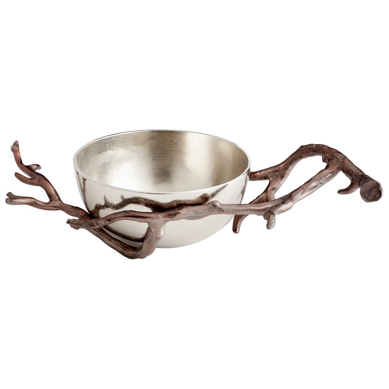 Bowl in Nickel And Bronze