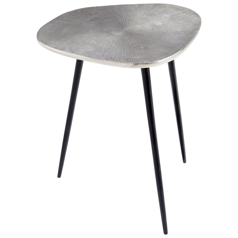 Coffee Table in Raw Nickel And Bronze