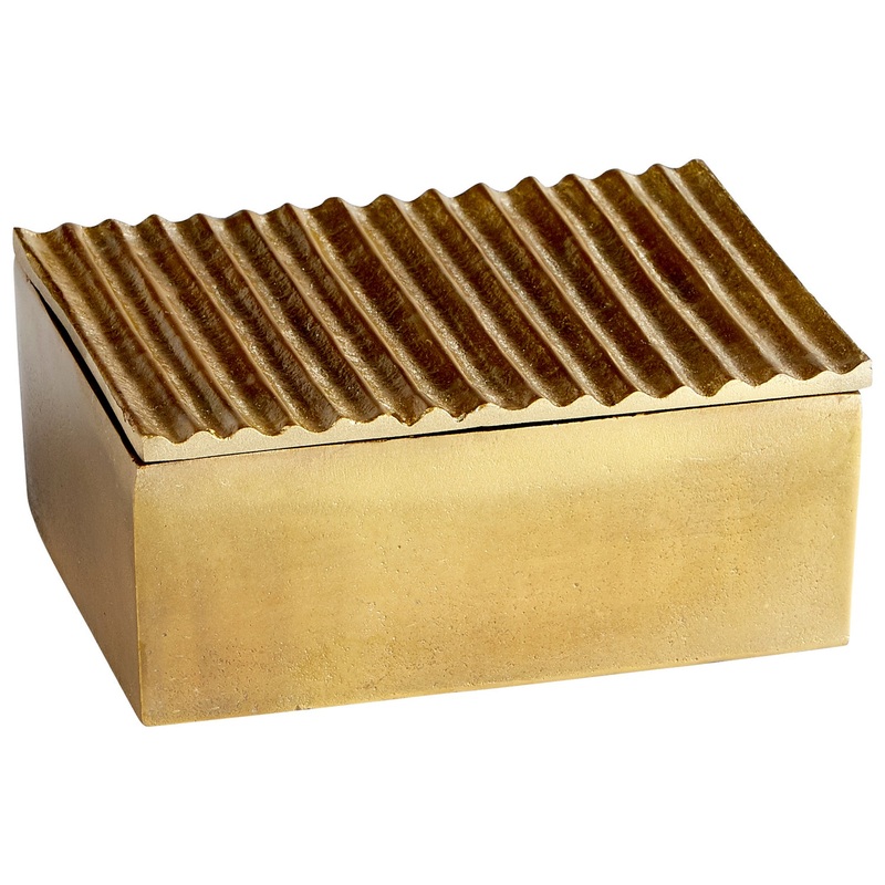 Container in Antique Brass