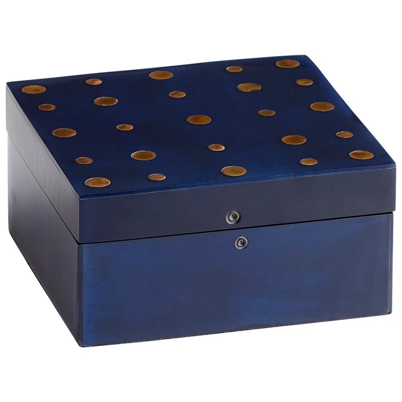 Container in Black And Brass