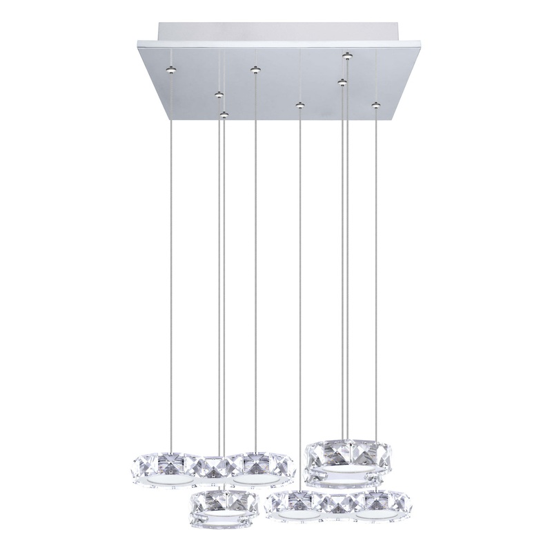 Corliano LED Pendant in Chrome