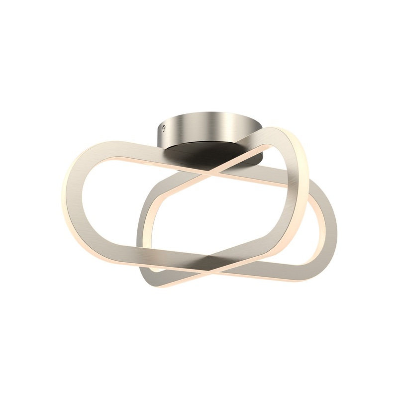 Flush Mount in Satin Nickel