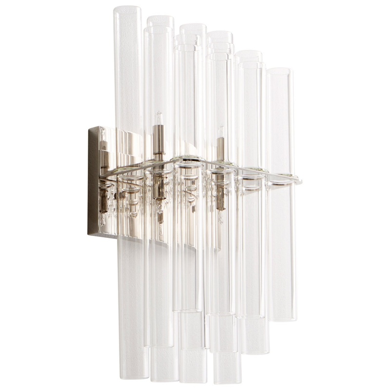 Four Light Wall Bracket in Polished Nickel
