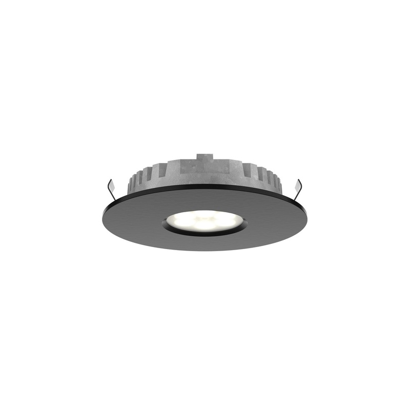 LED Recessed Superpuck in Black