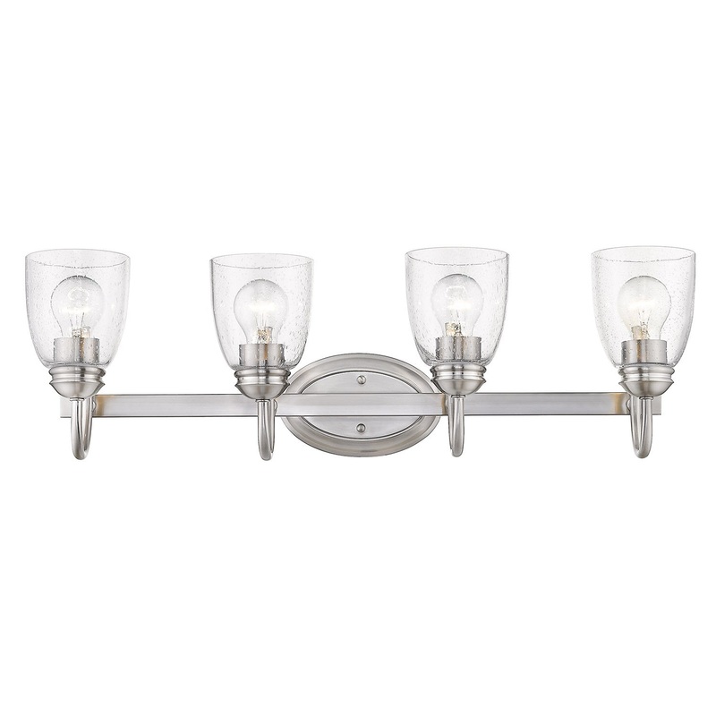 Parrish Four Light Bath Vanity in Pewter