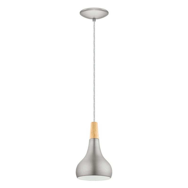 Sabinar One Light Pendant in Brushed Nickel
