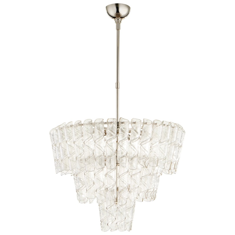 Ten Light Pendant in Polished Nickel