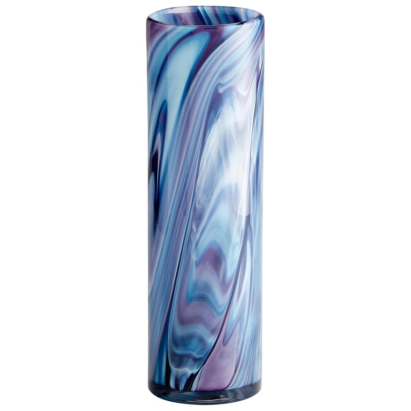 Vase in Blue Swirl