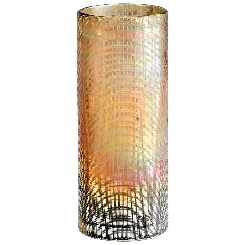 Vase in Clear And Gold