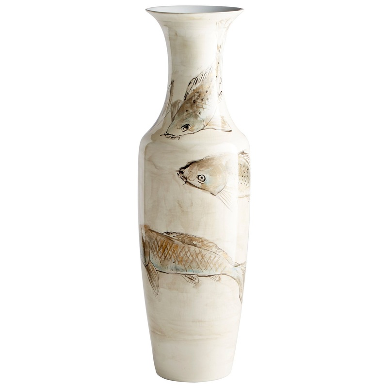 Vase in Tan And Ivory