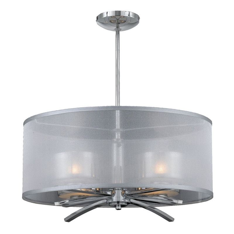 Bodorlo Four Light Pendant in Chrome