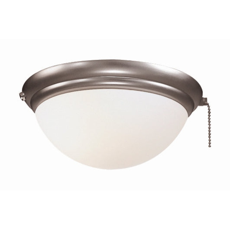 LED Fan Light Kit in Brushed Steel