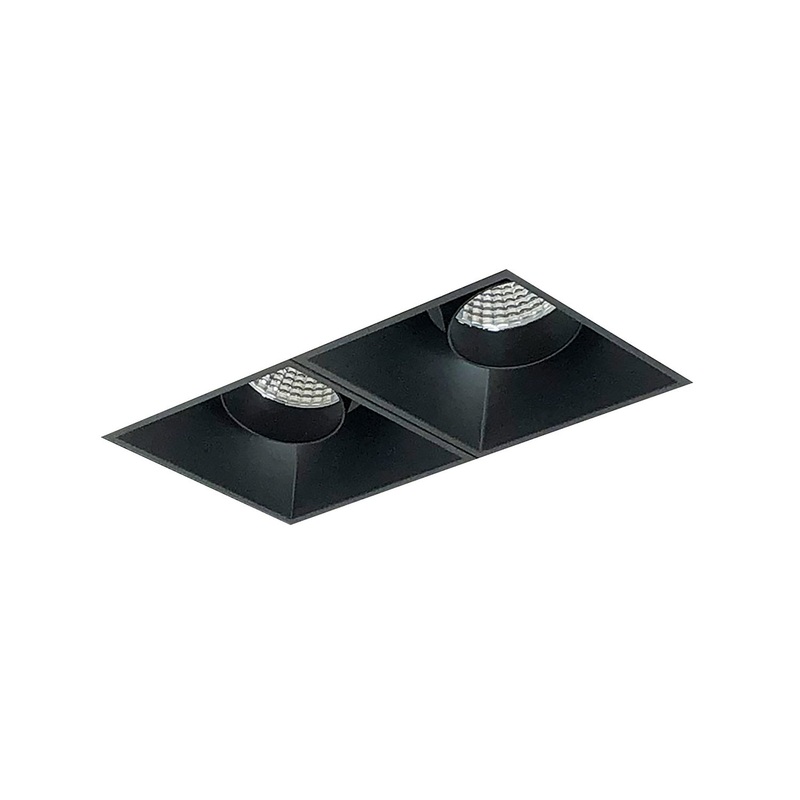 Two Head Trimless Reflector Kit in Black