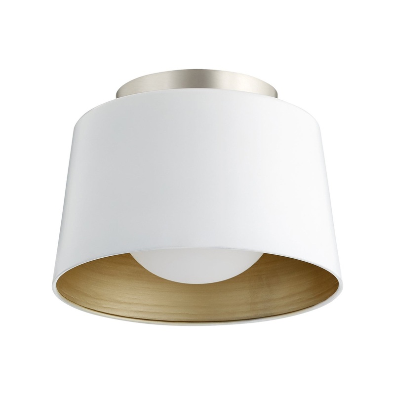 3003 Ceiling Mounts One Light Ceiling Mount in Studio White