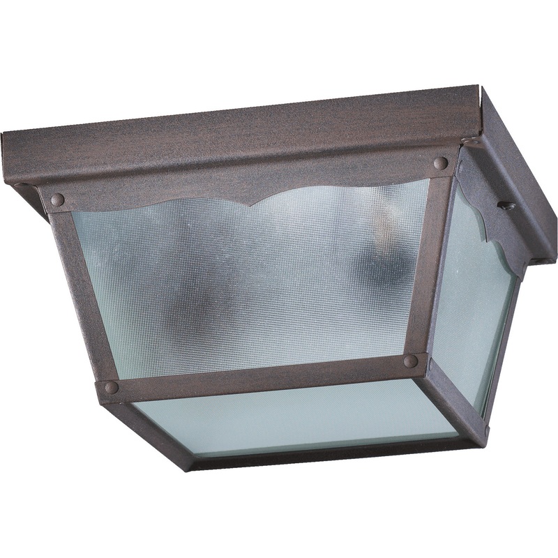 3080 Ceiling Mounts Two Light Ceiling Mount in Rust