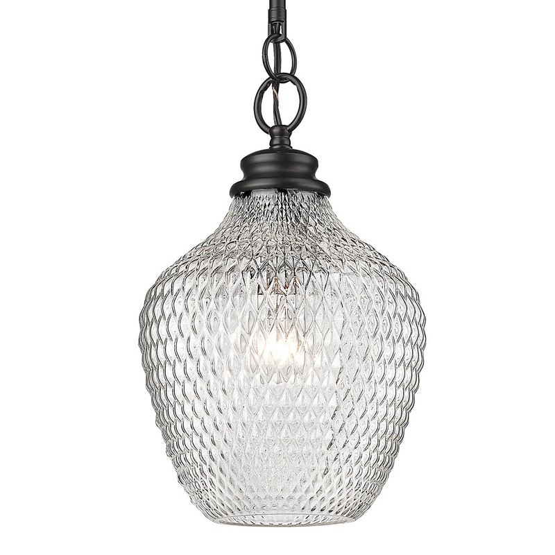 Adeline One Light Pendant in Matte Black