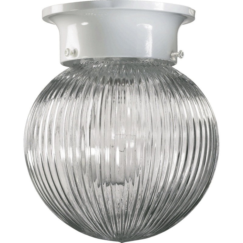 Ball Ceiling Mounts One Light Ceiling Mount in White