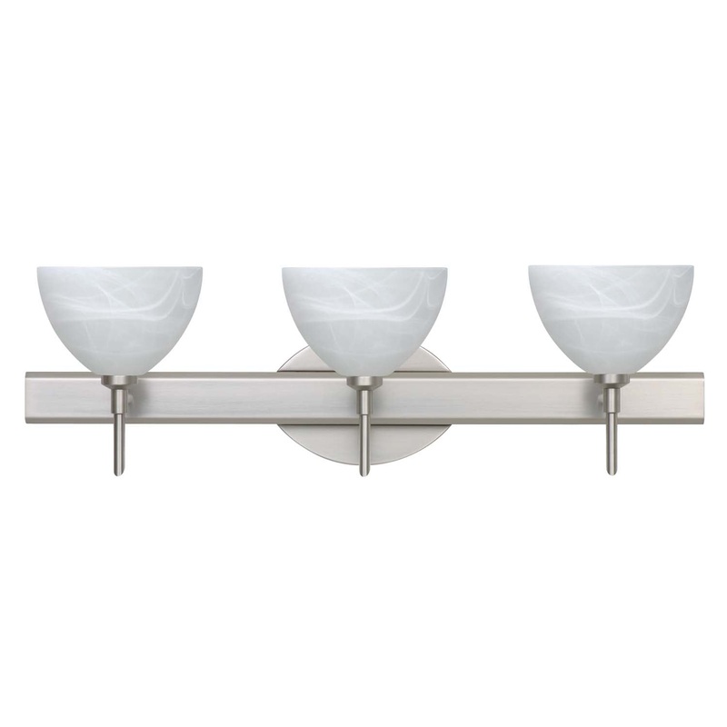 Brella Three Light Wall Sconce in Satin Nickel