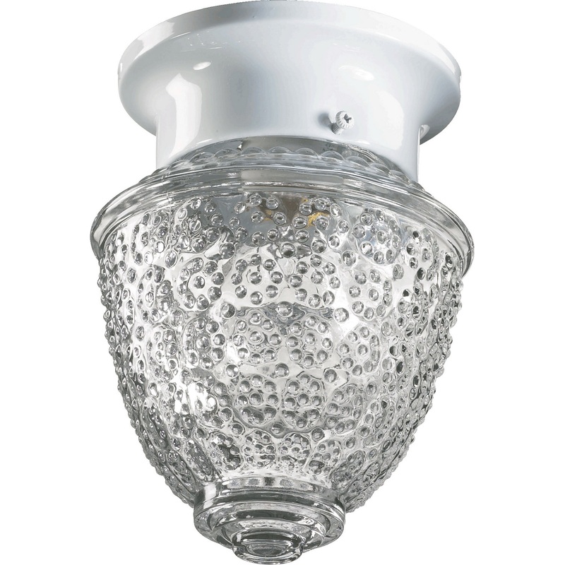 Ceiling Mounts White One Light Ceiling Mount in White