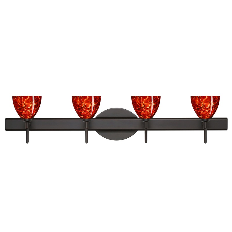 Divi Four Light Wall Sconce in Bronze