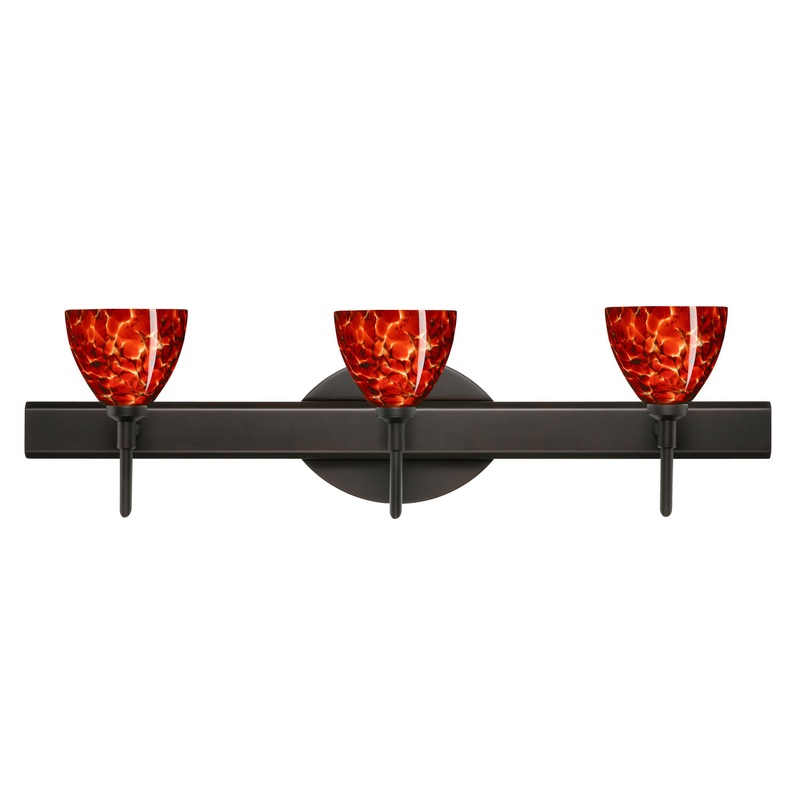 Divi Three Light Wall Sconce in Bronze