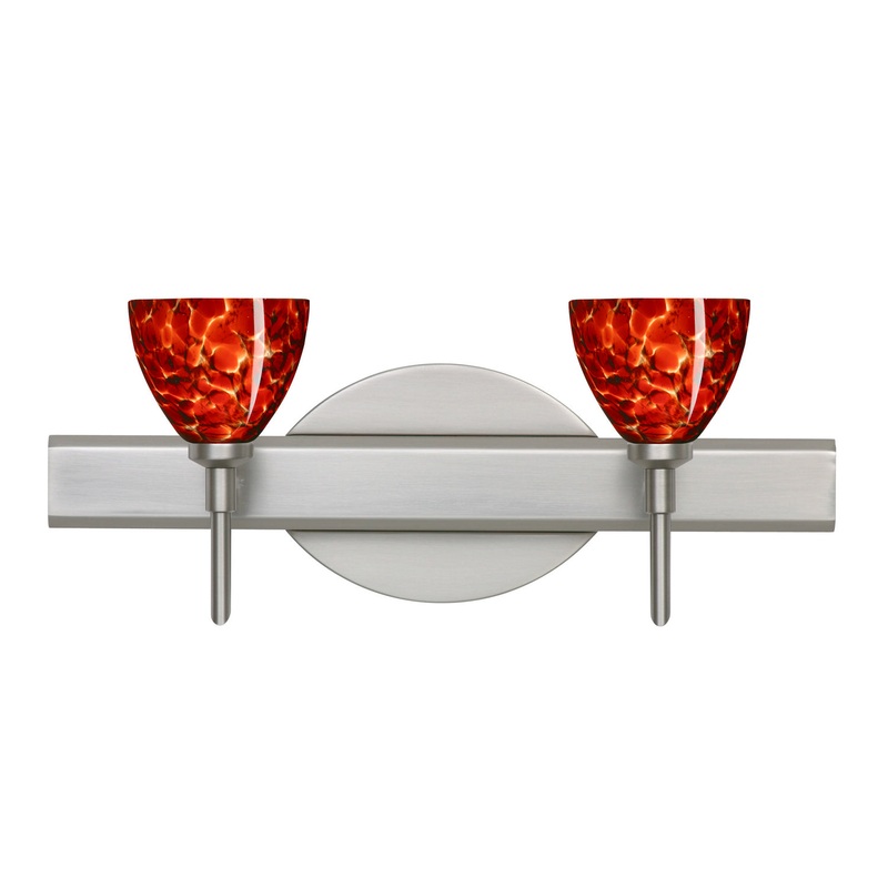 Divi Two Light Wall Sconce in Satin Nickel