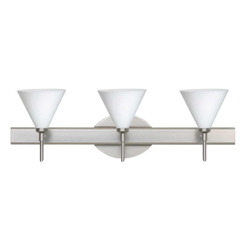 Kani Three Light Wall Sconce in Satin Nickel
