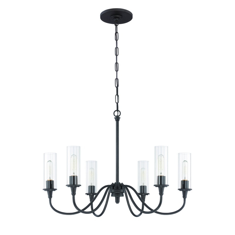 Modina Six Light Chandelier in Espresso