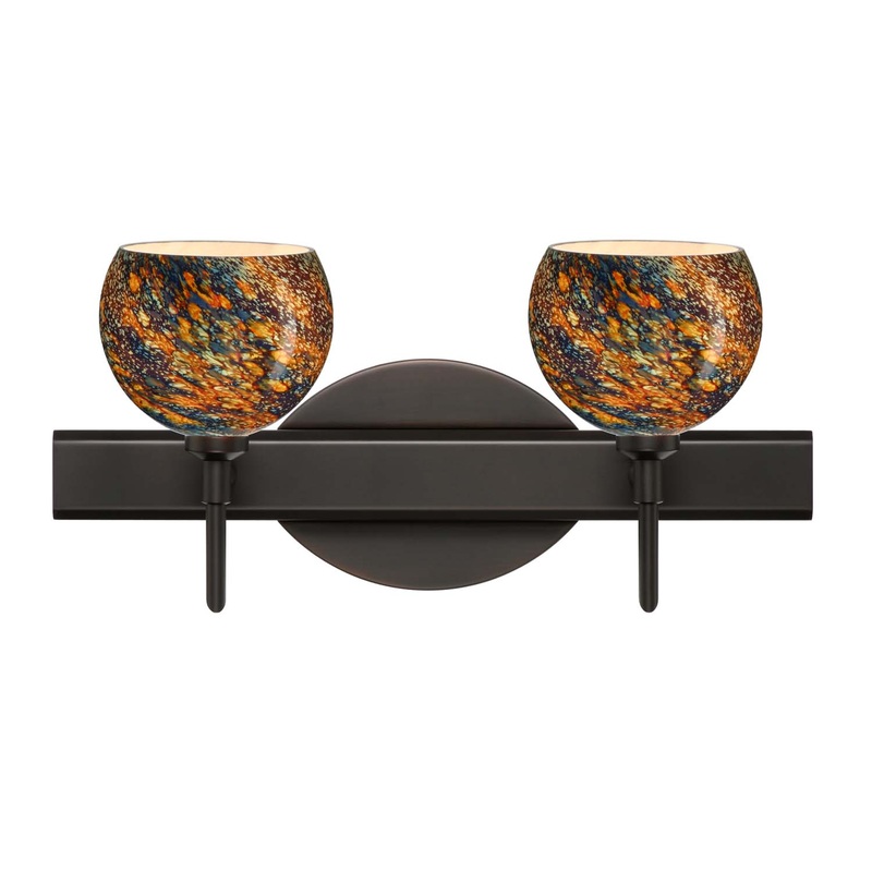 Palla Two Light Wall Sconce in Bronze