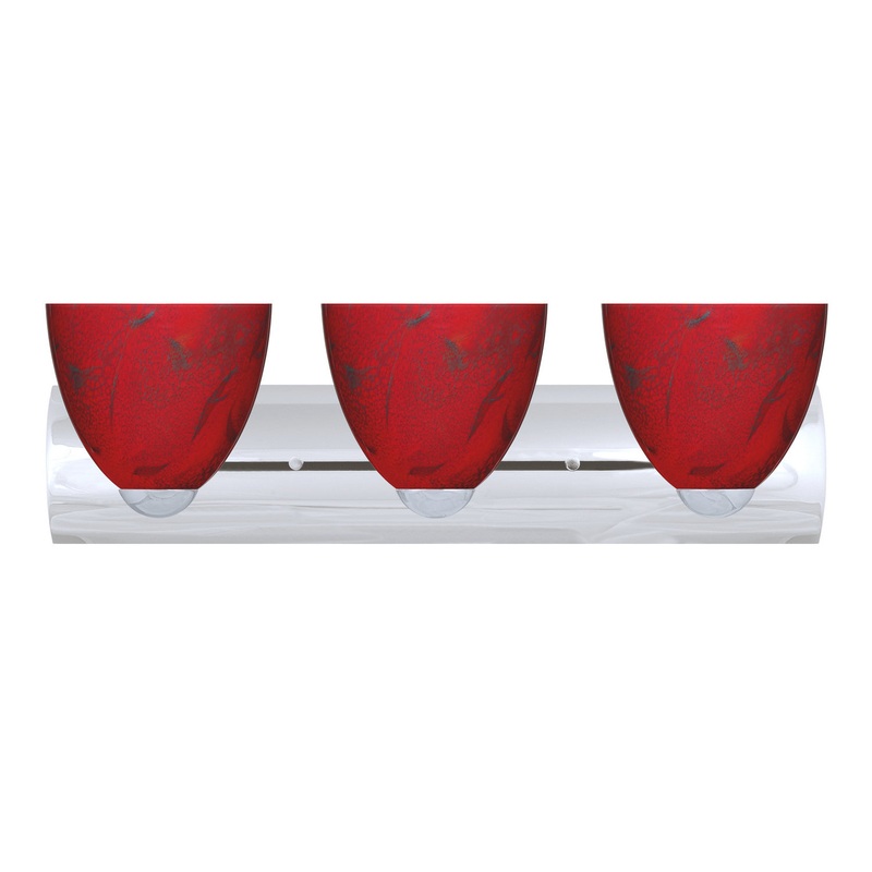 Sasha Three Light Wall Sconce in Chrome