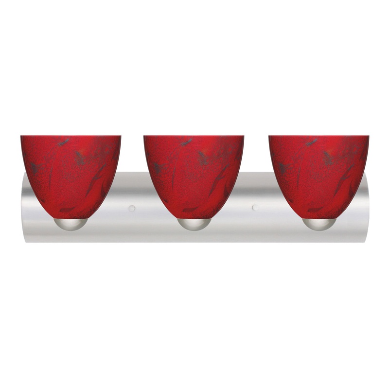 Sasha Three Light Wall Sconce in Satin Nickel