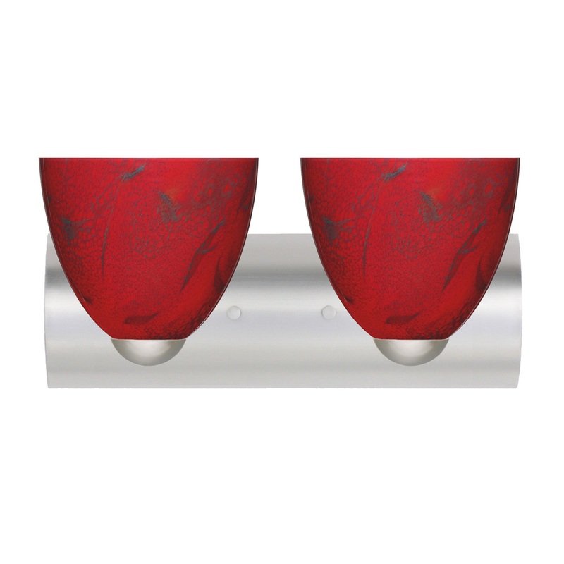 Sasha Two Light Wall Sconce in Satin Nickel
